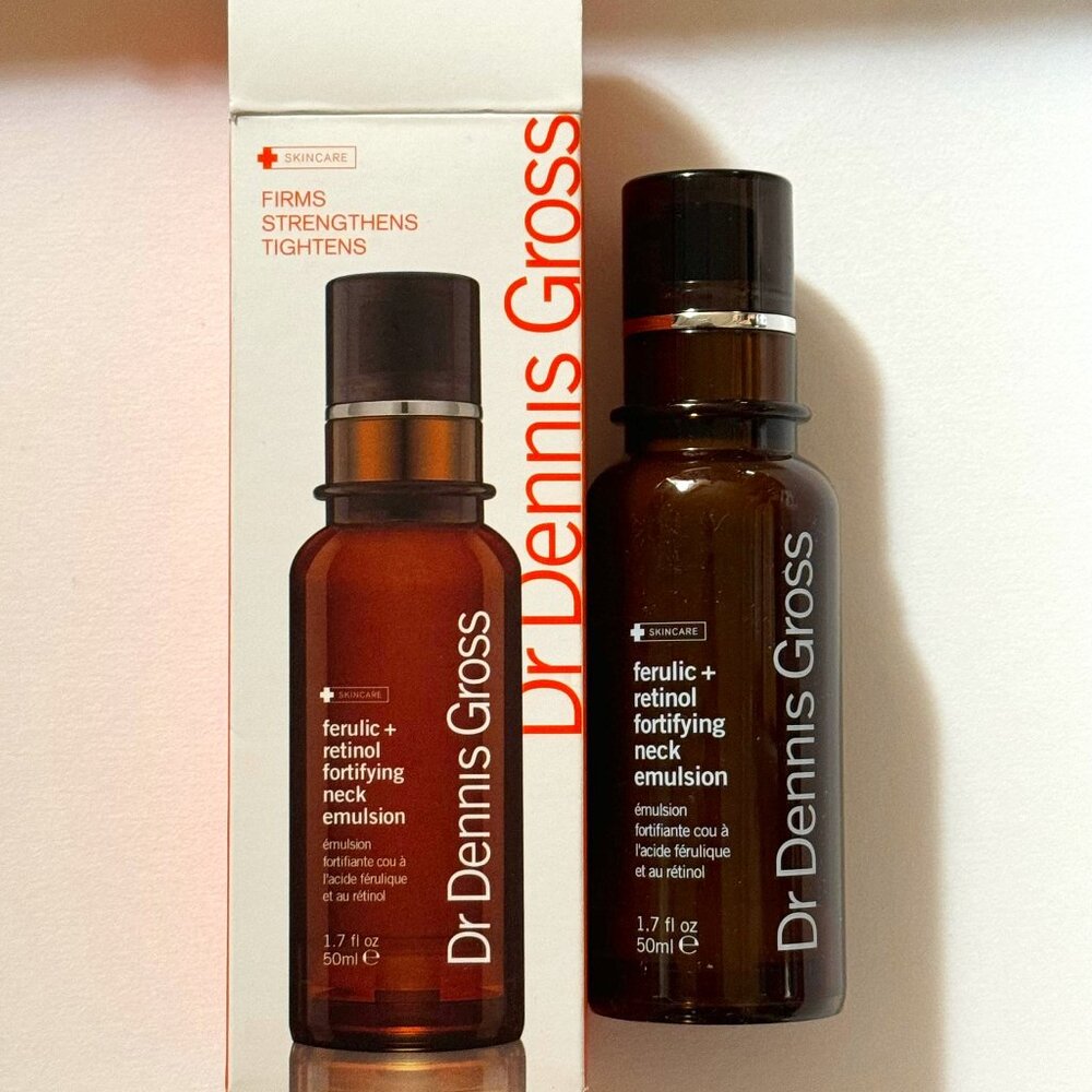 Dr Dennis Gross Ferulic Retinol Fortifying Neck Emulsion NEW 1.7oz